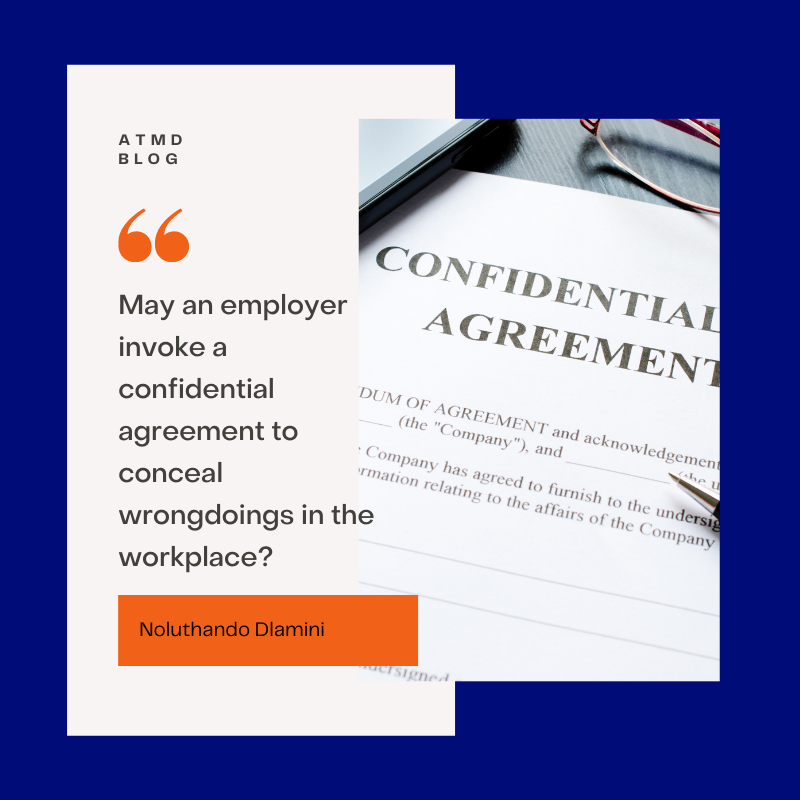 ATMD Noluthando Dlamini Confidential Agreements